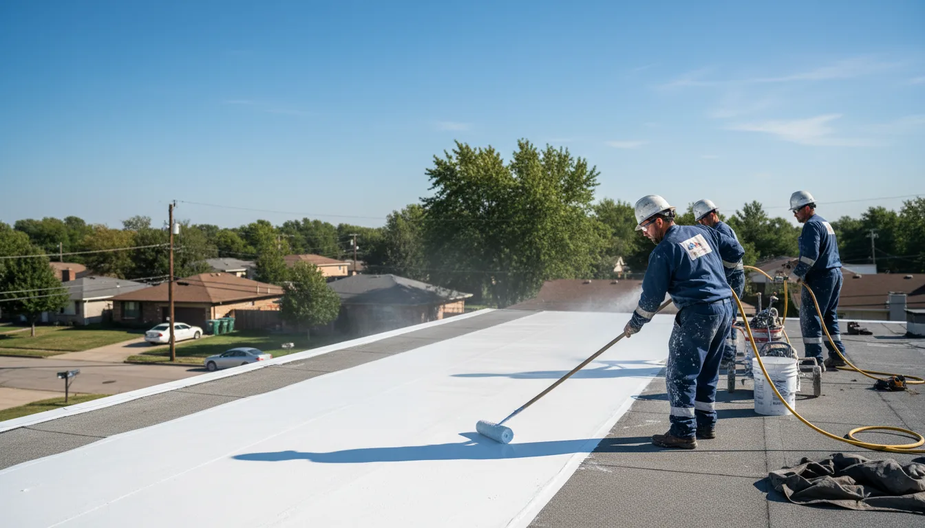 Commercial roof coating in Paxico, KS near me